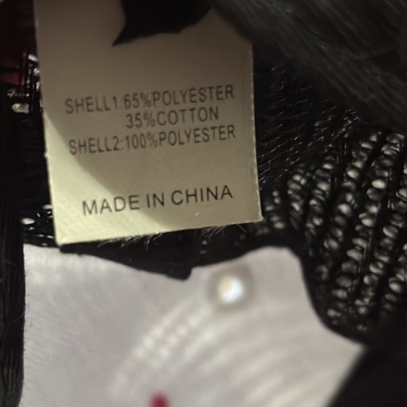 Spin Em Black and White Trucker Hat with Pink Logo - Picture 7 of 7